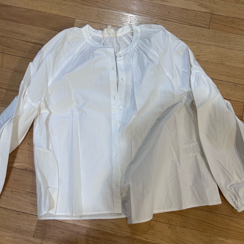 Sezane NERISSA SHIRT, Ecru - Picture 4 of 5